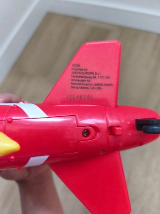 Avión de juguete Sonic. Nuevo sin etiqueta.