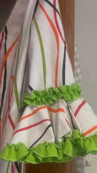 Vestido Flamenca Multicolor Talla S
