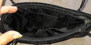 Bolso de fiesta negro lentejuelas