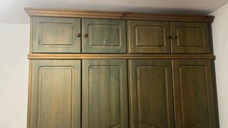 Armario de madera 4 puertas y cajones