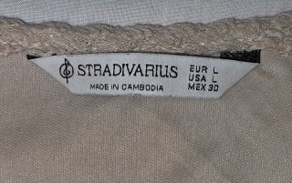 Vestido Halter Stradivarius Beige Talla L