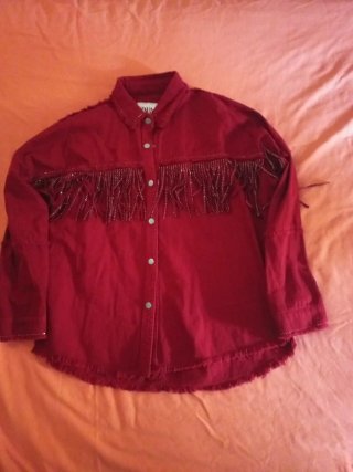 Chaqueta Zara Flecos Talla XS