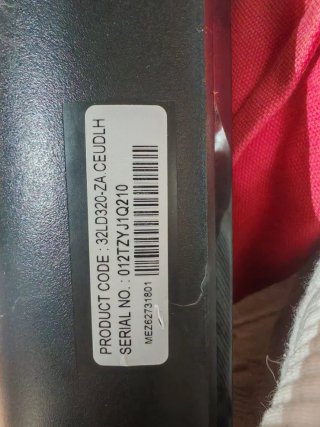 Televisor LG 32 Modelo 32LD320 (opción Smart TV)