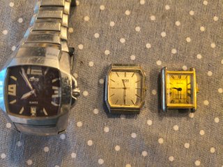 Lote 3 Relojes Lotus, Hacher, Triton