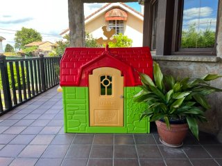 Casita infantil verde 114cm ancho