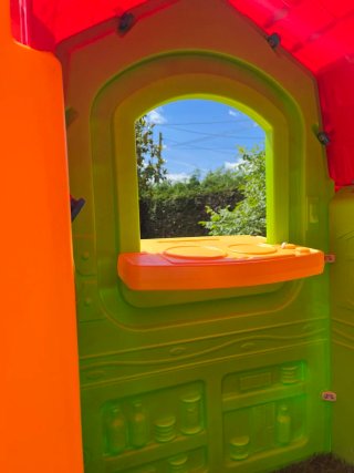 Casita infantil verde 114cm ancho