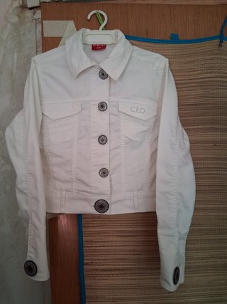 Cazadora vaquera blanca CRD