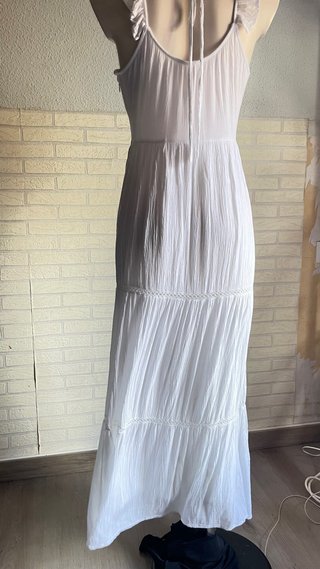 Vestido blanco largo El Corte Inglés Talla M