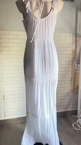Vestido blanco largo El Corte Inglés Talla M