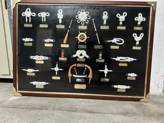Cuadro decorativo nudos marineros