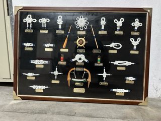 Cuadro decorativo nudos marineros