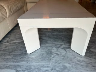 Mesa de centro lacada blanca