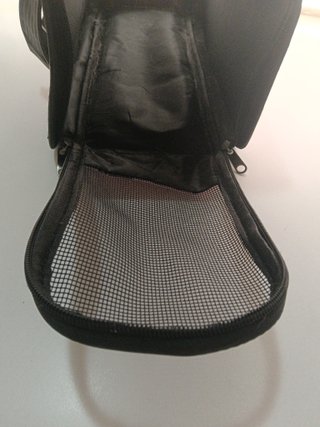 Transportín perro/gato textil rosa
