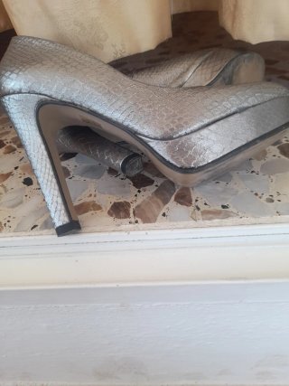 Zapatos de tacón Marypaz plateados talla 39