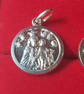 Medallas de la Virgen del Carmen de Plata de Ley