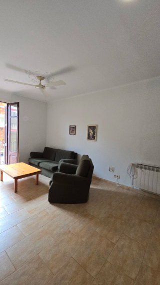 Mesa de centro de madera, sillon y sofá mas cosas