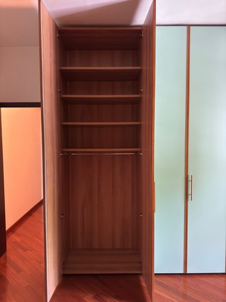 Armadio 6 ante vetro e legno
