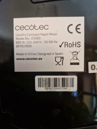 Freidora de Aire Cecotec