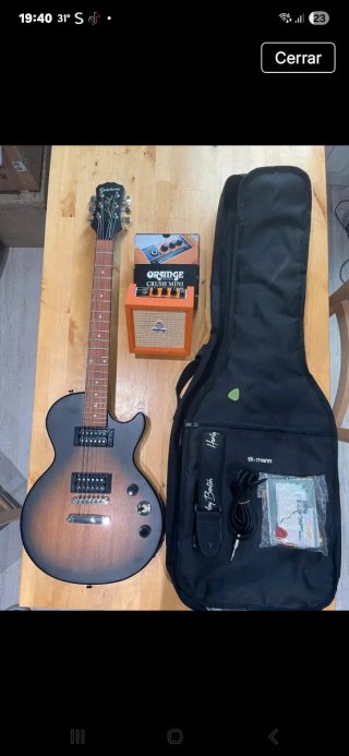 Pack Guitarra Eléctrica Epiphone Les Paul Completo