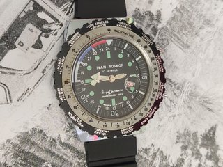 Orologio Ivan-Roskof GMT World Time XXL Anni'70