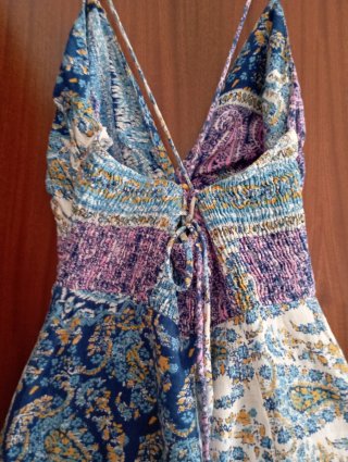 Vestido largo estampado verano