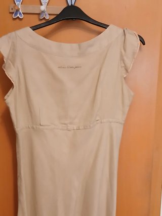 Vestito Calvin Klein Lino Beige Taglia L