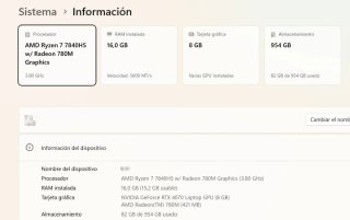 Lenovo Legion Slim 5 16APH8 Gris/Plata