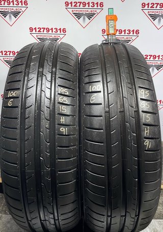 195 65 15 H DUNLOP RUEDA AL 90% VIDA UTIL