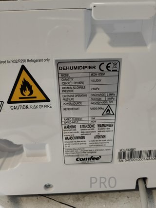 Deumidificatore 10 litri - Comfee