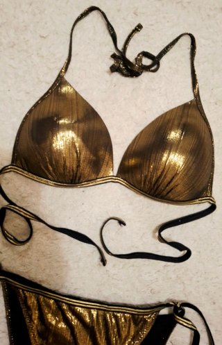 Bikini Oro L/XL 46 Nuovo