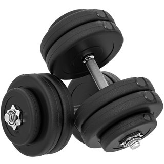Set 12 Manubri Palestra da 50kg 8x5kg 4x1.5kg Nero