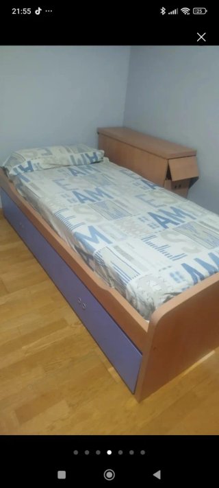 Cama nido 90 + cabecero +colchones