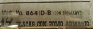 Placa tirador modelo Libra 864 de latón.