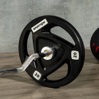 Set 2 Dischi Pesi 20kg con Rivestimento in Gomma