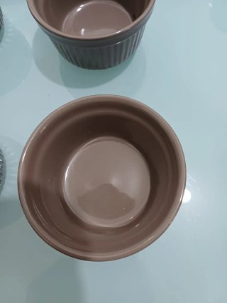 Set 6 Ciotole Ceramica Marrone