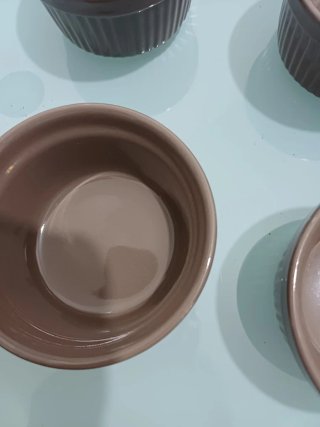Set 6 Ciotole Ceramica Marrone
