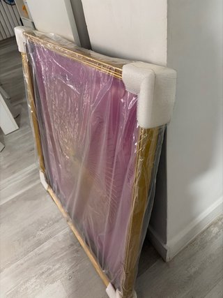 Cuadro Decorativo Rayos Dorados Púrpura