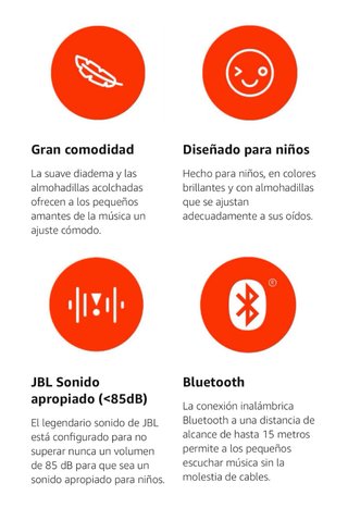 Auriculares JBL JR310BT Niños Inalámbricos