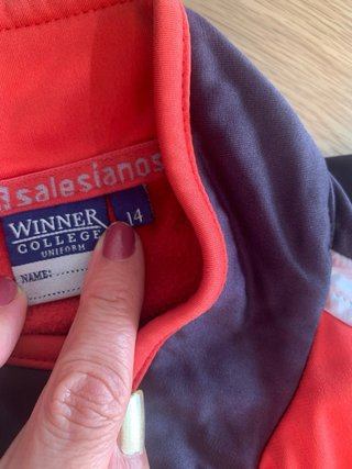 Chándal Sudadera Salesianos Rojo/Azul Talla 14