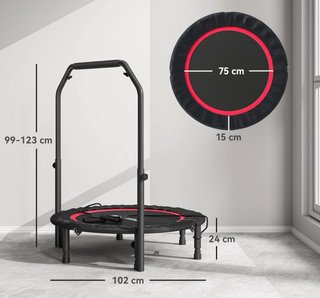 Cama Elástica Plegable con Barra