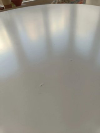 Mesa redonda Jysk 105cm blanco/madera