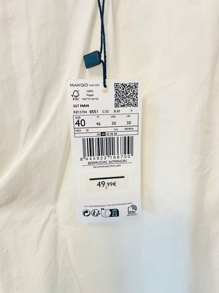 Bermuda blanca Mango T/40