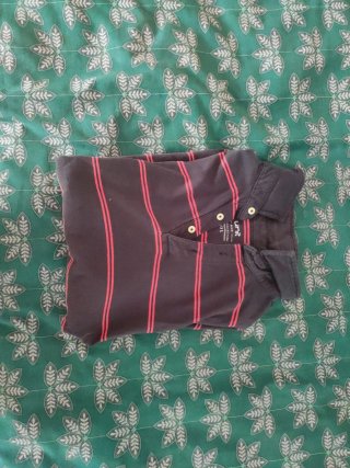 Polo rayas hombre manga corta