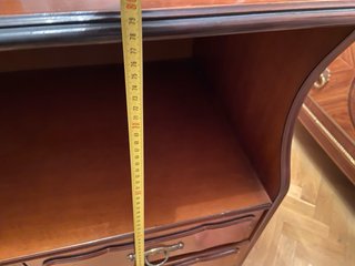 Mueble TV madera con ruedas