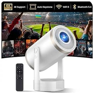 Proyector Portátil 4K 1080P Blanco