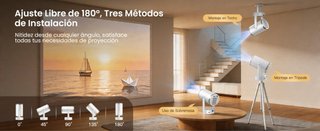 Proyector Portátil 4K 1080P Blanco