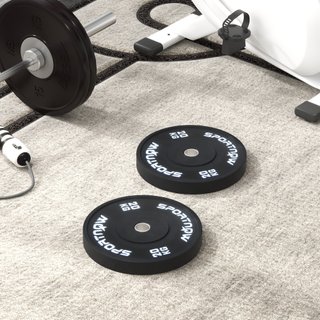 Set di 2 Dischi Palestra da 20kg per Bilanciere