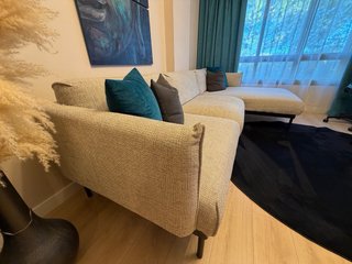 Sofá Modular Gris y Negro Ikea