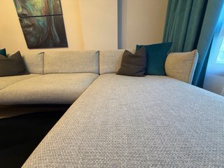 Sofá Modular Gris y Negro Ikea