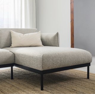 Sofá Modular Gris y Negro Ikea